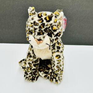 TY Beanie Buddies SNEAKY Leopard W/ Ear Tags Y2K 2000 Plush Stuffed Animal 12”